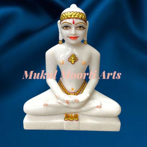 White Marble Jain Mahaveer Statue