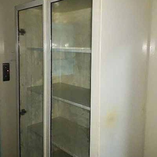 Two Skin Glass Shutter Cabinet