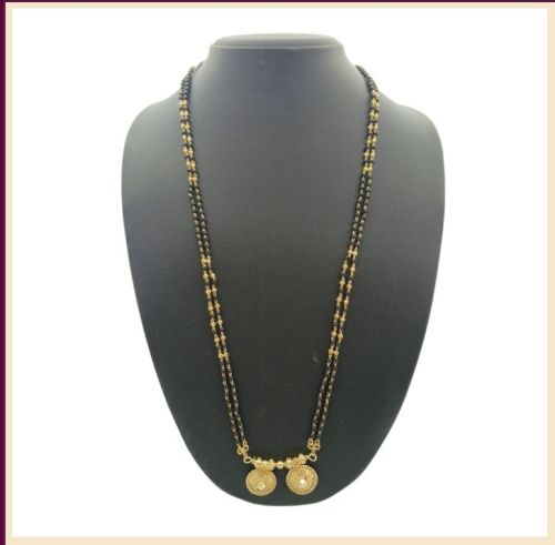 golden twin crest occasion wear mangalsutra