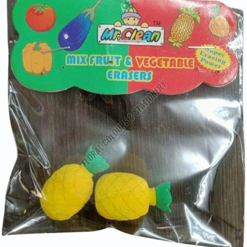 3D Pineapple Rubber Eraser Set