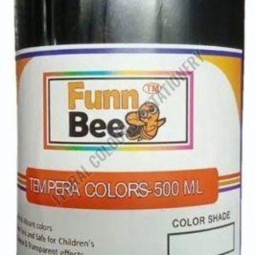 Funn Bee 500ml Black Tempera Colors Bottle