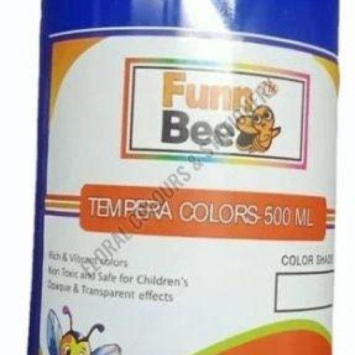 Funn Bee 500ml Blue Tempera Colors Bottle