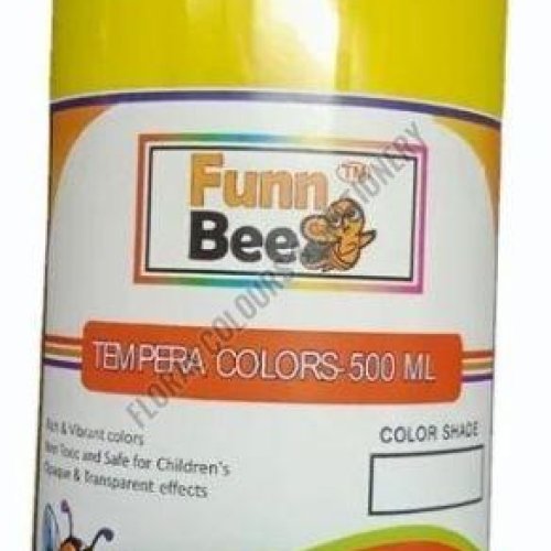 Funn Bee 500ml Yellow Tempera Colors Bottle