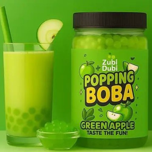 Green Apple Boba Pearls