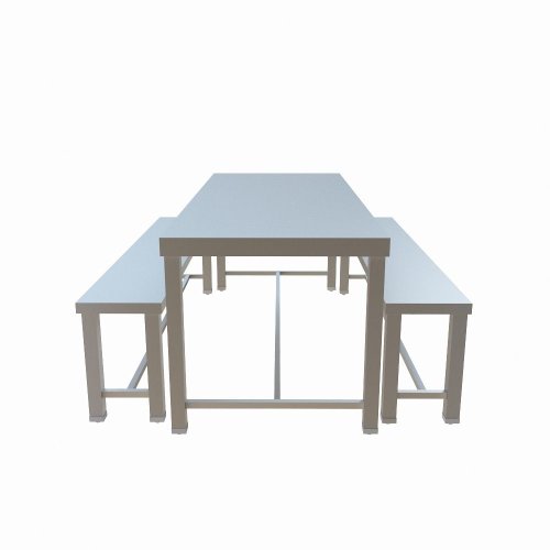 Stainless Steel 6 Seater Dining Table