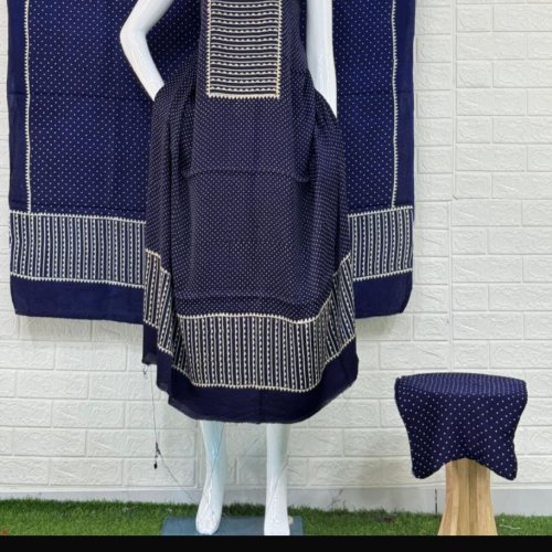 Unstitch Ajrakh Modal Silk 3 Piece Suit Set