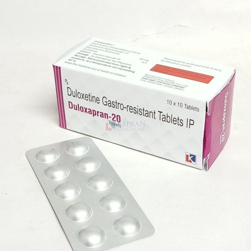 Duloxapran 20mg Duloxetine Gastro Resistant Tablets