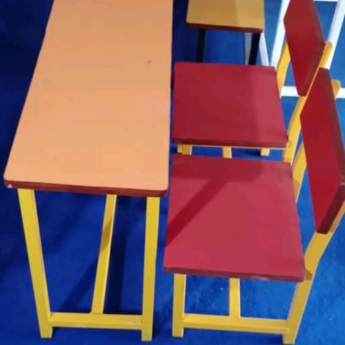 2 Seater Nursery Class Table With Chair