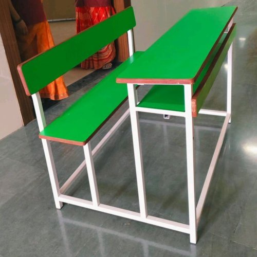 3 Seater Mild Steel Green Classroom Desk