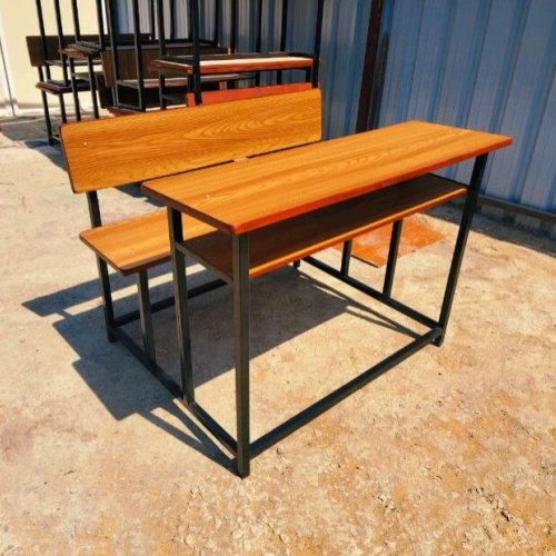 Mild Steel 3 Seater Dual Desk Bench