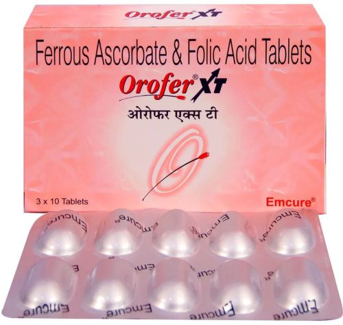 Oxofer XT Ferrous Ascorbate Folic Acid Tablets