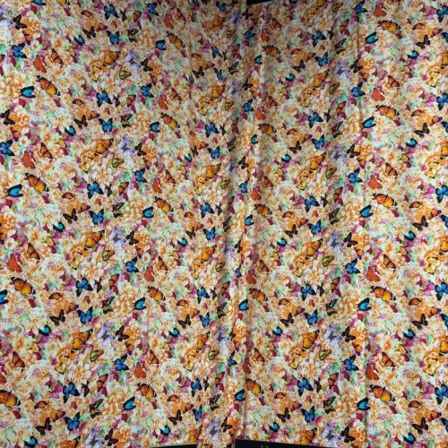 Cotton Butterfly Printed Fabric