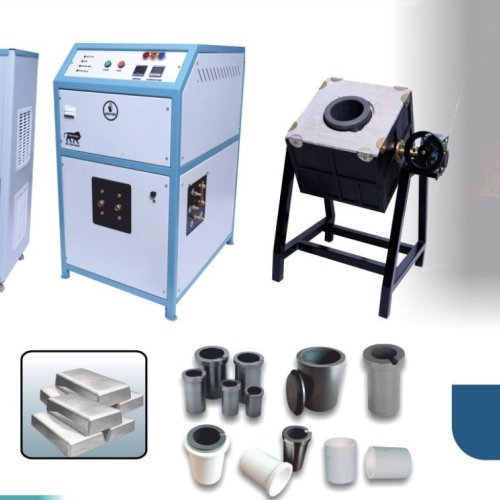 25 Kg SPS Tilting Type Induction Gold Melting Furnace