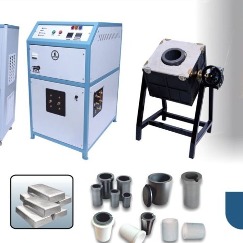 30 Kg SPS Tilting Induction Silver Melting Furnace