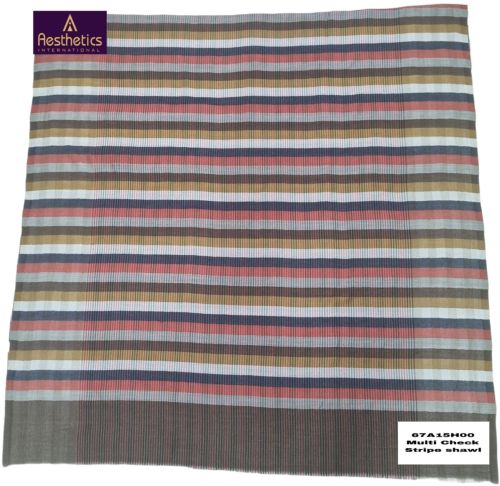 Multi Check Stripe Shawls