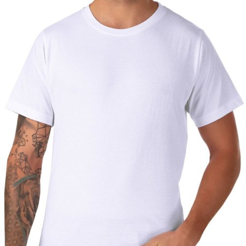 Mens White Soft Round Neck T-Shirt