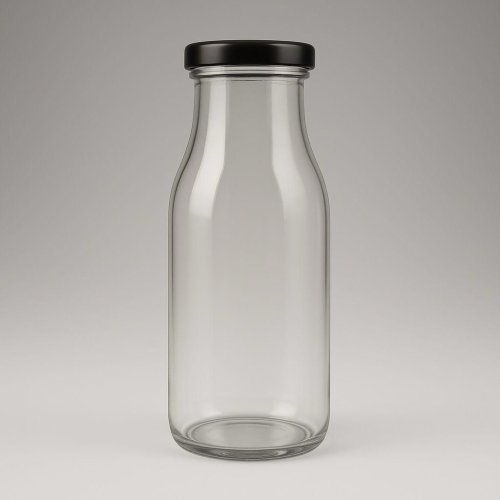200ml Ultra Clear Glass Milk Bottle