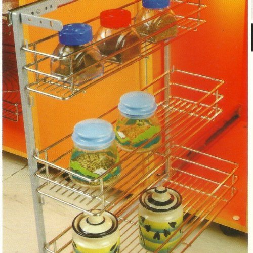 Stainless Steel Single Pull Out Basket ,for Modular Kitchen