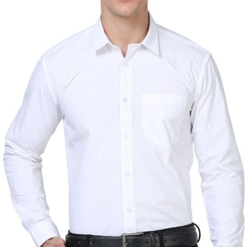Mens White Formal Shirts