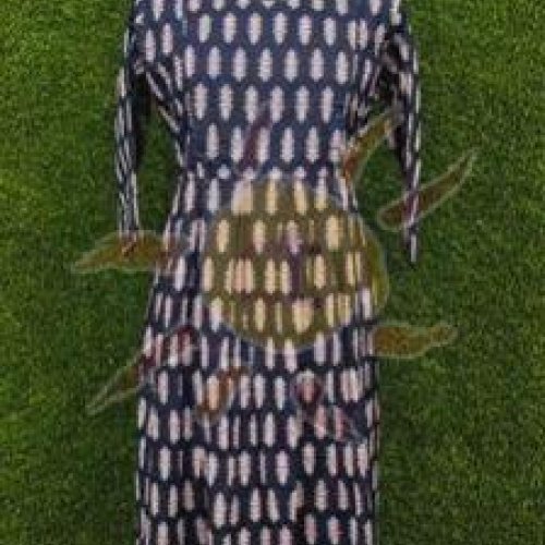 Ladies Black Cotton Printed Anarkali Kurti