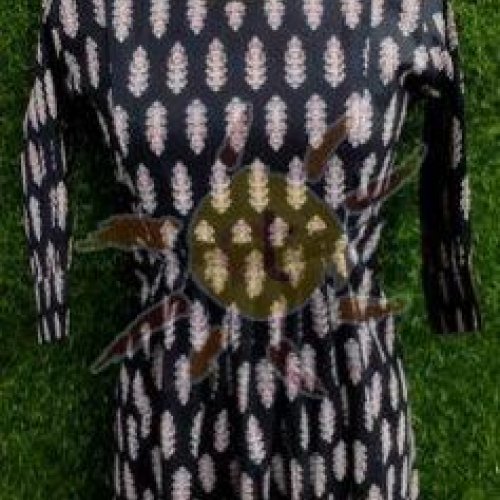Ladies Black Printed Short Kurti