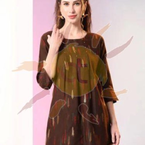 Ladies Brown Tunic Top