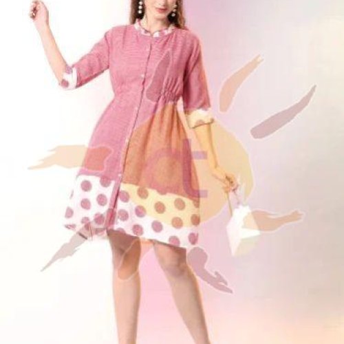 Ladies Pink Tunic Top