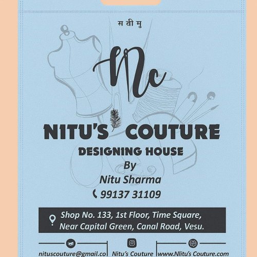 Nonwoven Printed D Designers and Tailors Cut Bags