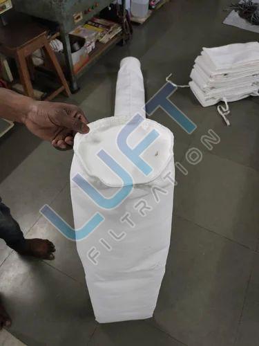 White Polyester Dust Filter Bag
