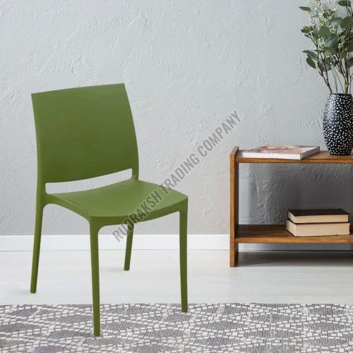 Nilkamal Novella Green Plastic Armless Chair