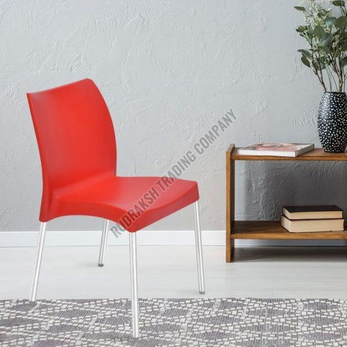 Nilkamal Novella Red Plastic Armless Chair