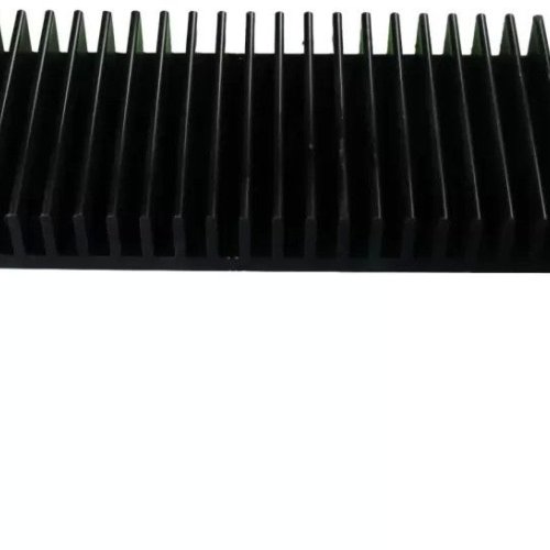 180x70x20 Mm Black Aluminium Heat Sink