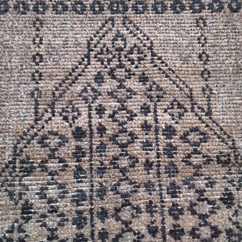 Brown Tribal Pattern Handmade Woollen Carpet