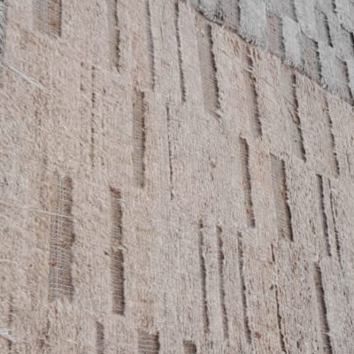 Pink Textured Stripe Handmade Wool Jute Rug