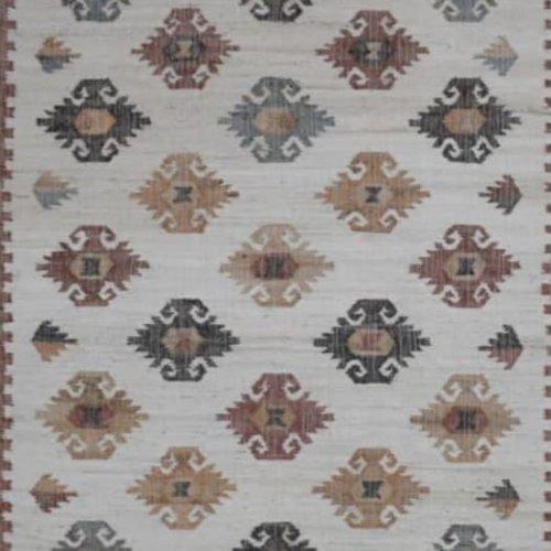 Traditional Kilim Style Handmade Jute Carpet