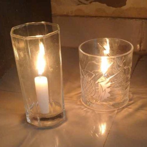 White Parafin Tapered Candle