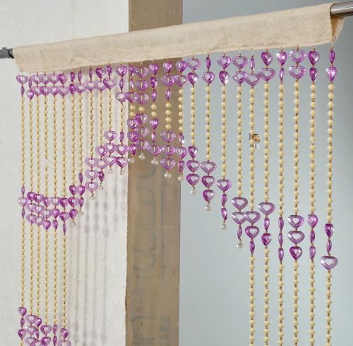 PVC Purple Beads Crystal Door Curtain