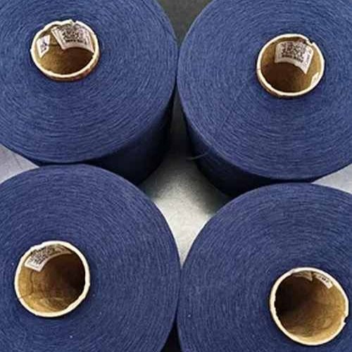20 NE Blue Polyester Cotton Dyed Blended Yarn