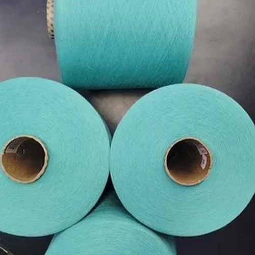 20 NE Green Polyester Cotton Dyed Blended Yarn