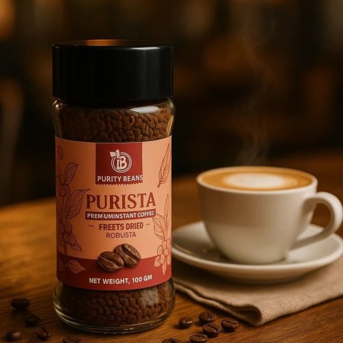 100gm Purity Beans Purista Gourmet Instant Coffee Granules