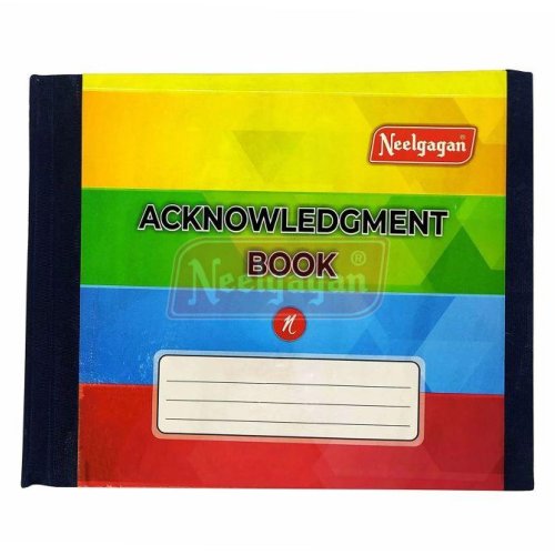 192 Pages Neelgagan Acknowledgement Book