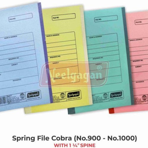 Clip Cardboard Neelgagan A4 Spring Cobra File