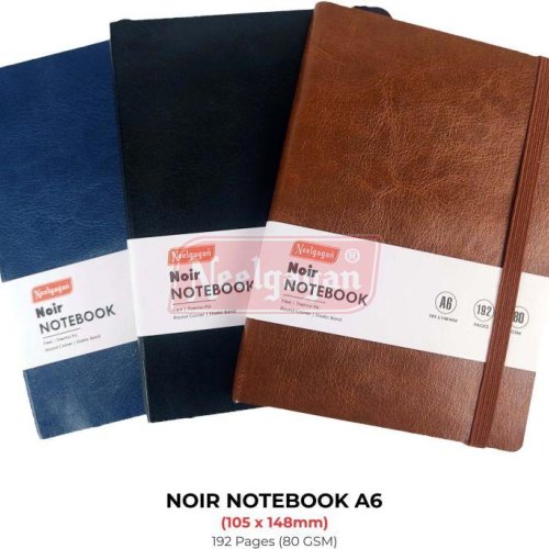 Glue Bound Neelgagan A6 Flexi Cover Noir Notebook