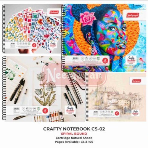 Neelgagan Crafty Spiral Bound Drawing Book