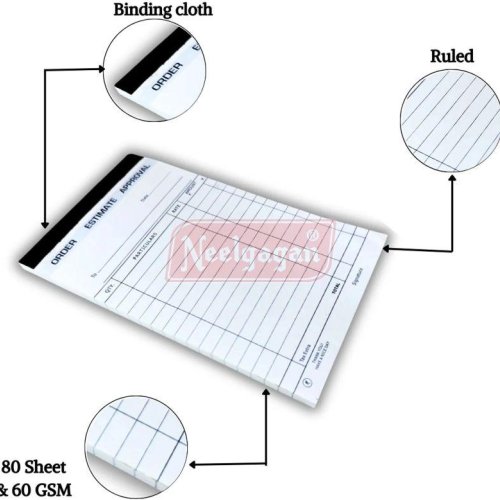 Paper Cover Glue Bound Neelgagan Estimate Pad