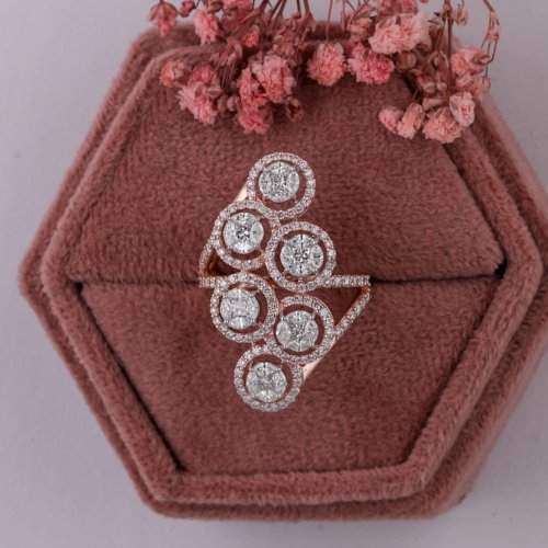 Ladies Heavy Diamond Ring