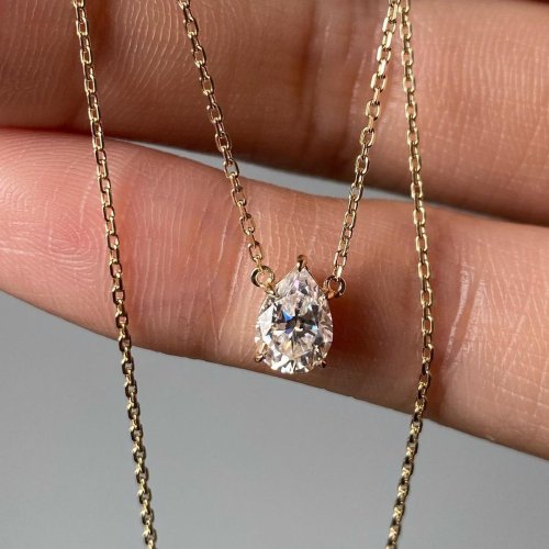 Ladies Pear Shape Diamond Pendant
