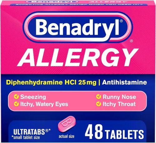 Benadryl 25 Mg Allergy Relief Tablets