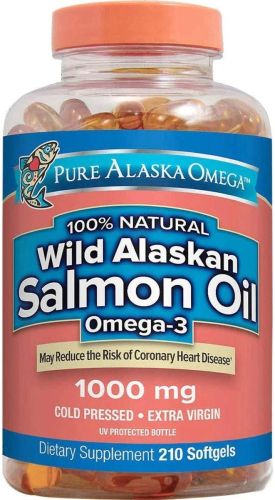 Pure Alaska Omega 3 Salmon Oil Capsules