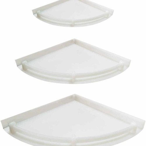 3 Piece ABS Bathroom Corner Shelf